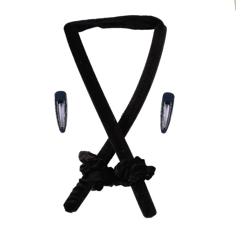 No Heat Silk Curls Headband Soft Foam Hair Rollers Curling Ribbon