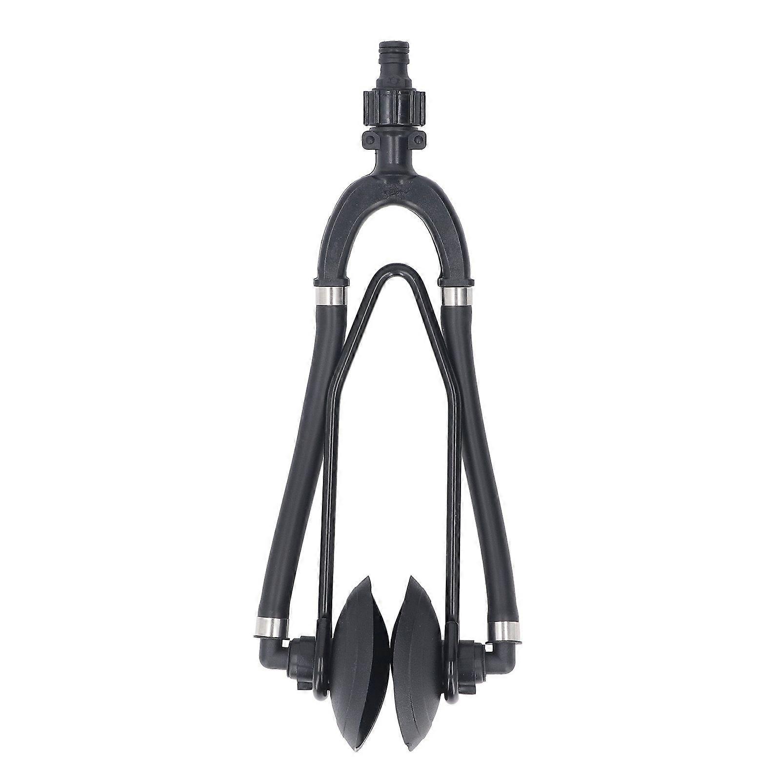 Dual Feed Motor Flusher with Round Suction Cup 5/8 Inch Hose Connector Marine Motor Flusher for Inboard Outboard Engine