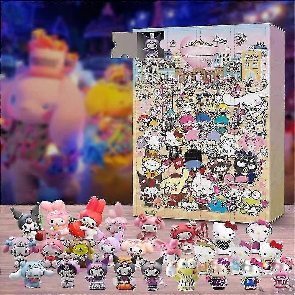 Sanrio Christmas Advent Calendar with 24 Figures for Holiday Countdown