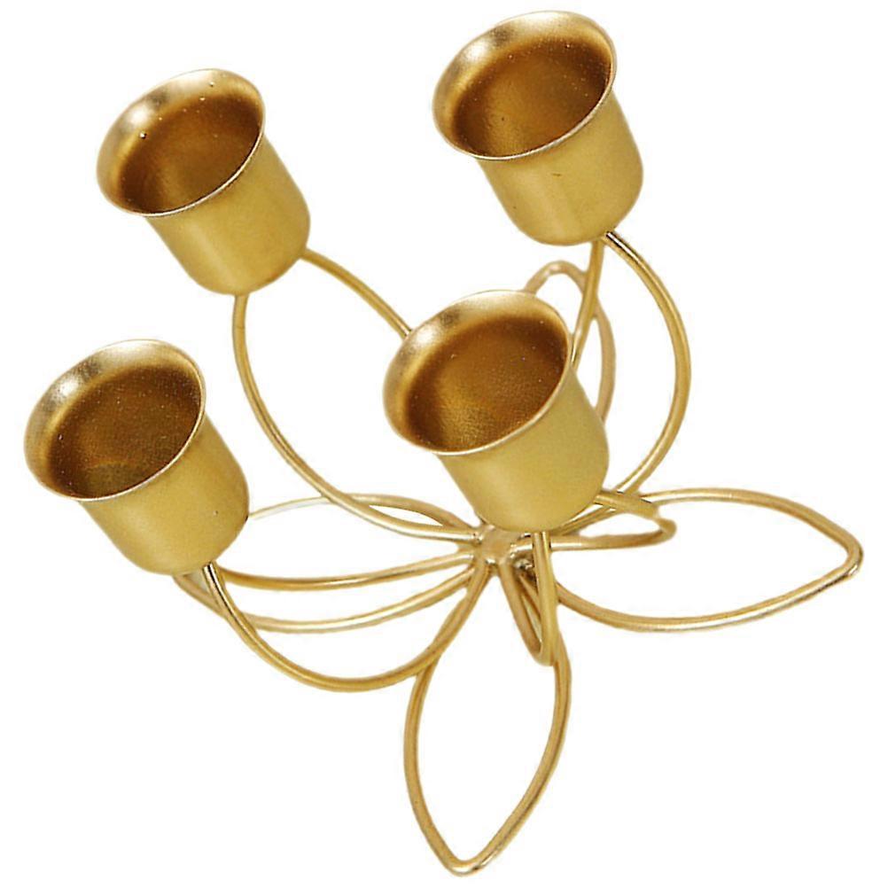 Metal Wedding Candle Holder Decorative Candlestick Holder 4Pcs Set