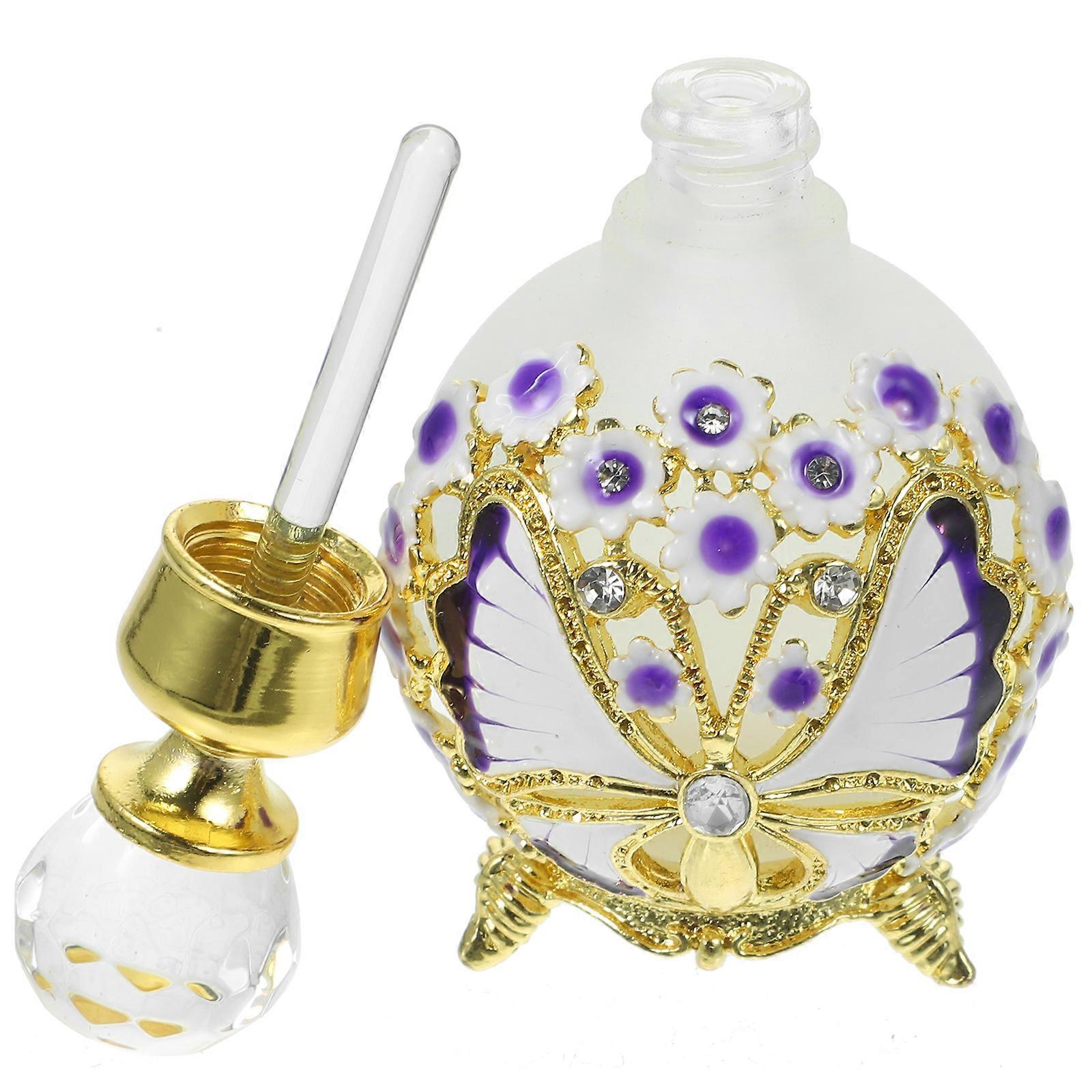 Decorative Bottles Glass Perfume Bottle for Storage 4Pcs