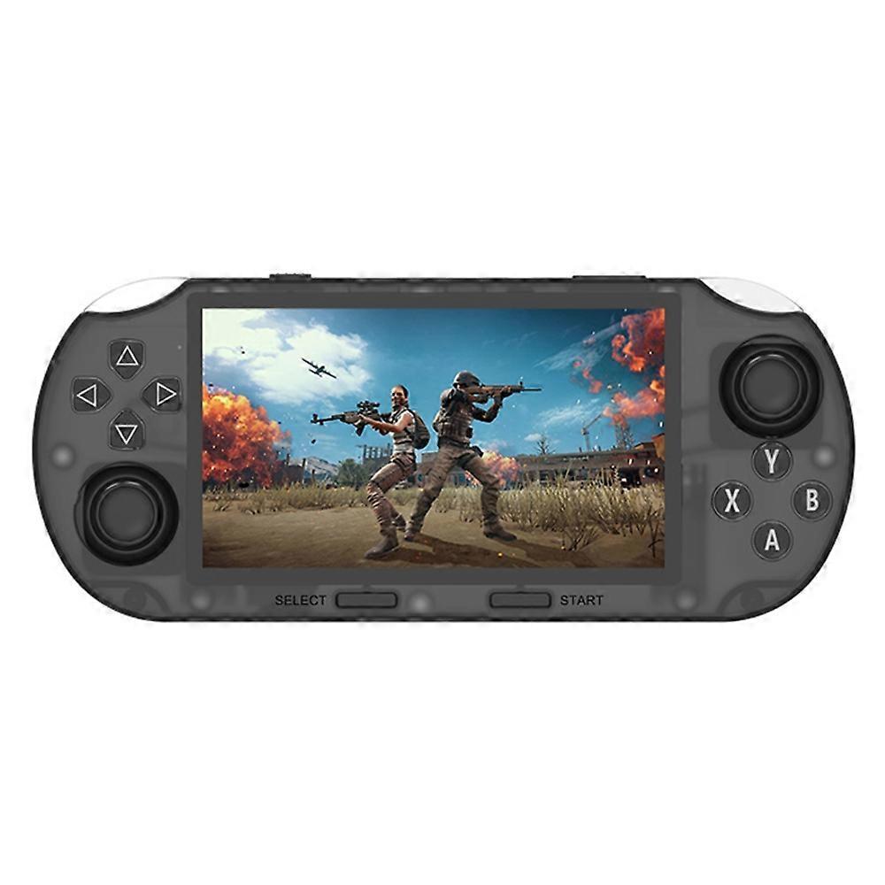 3pc AMPOWN SF3000HD Retro Handheld Game Console WiFi TV Output - Transparent Black/64GB Standard