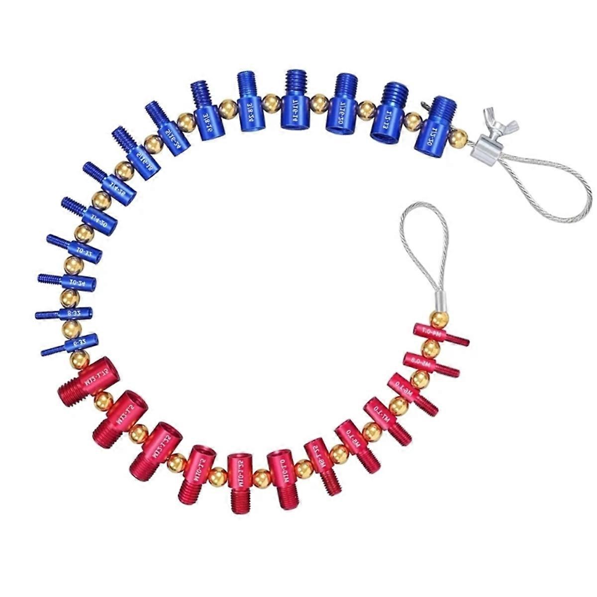 Nut and Bolt Thread Tester Removable Bolt and Nut Size Gauge Nut Thread Identifier