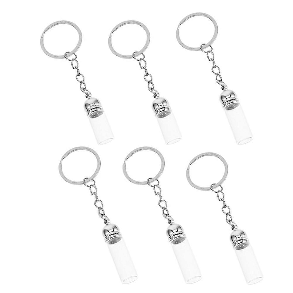 Essential Oil Bottle Key Chain for Storage with 12Pcs Glass Bottles