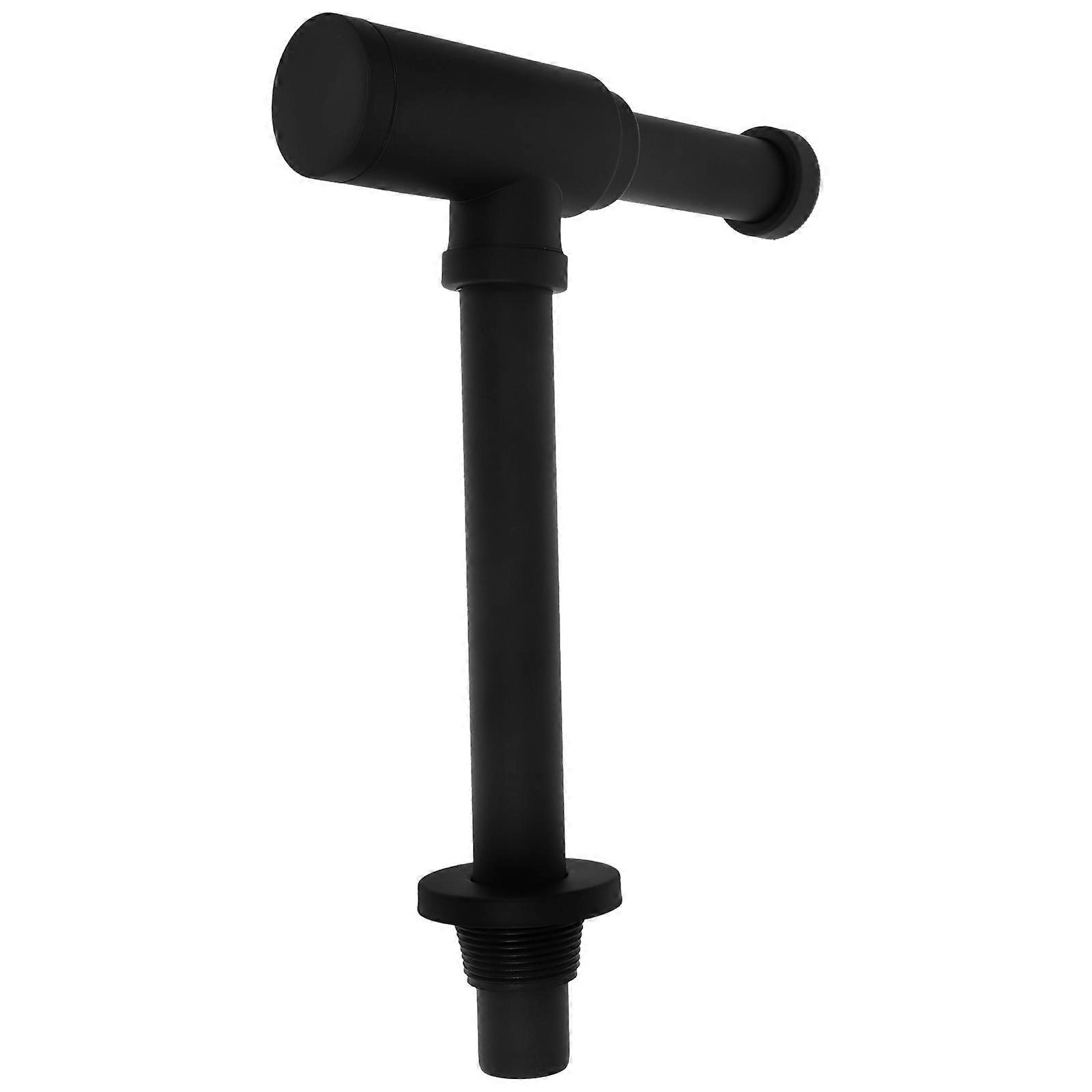 Drainage Pipe Bathroom Sink Drain Pipe Black Efficient Drainage Adjustable Height Range 10-100mm 1Set