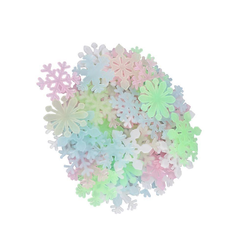 Snowflake Sticker Luminous for 200Pcs Assorted Decoration