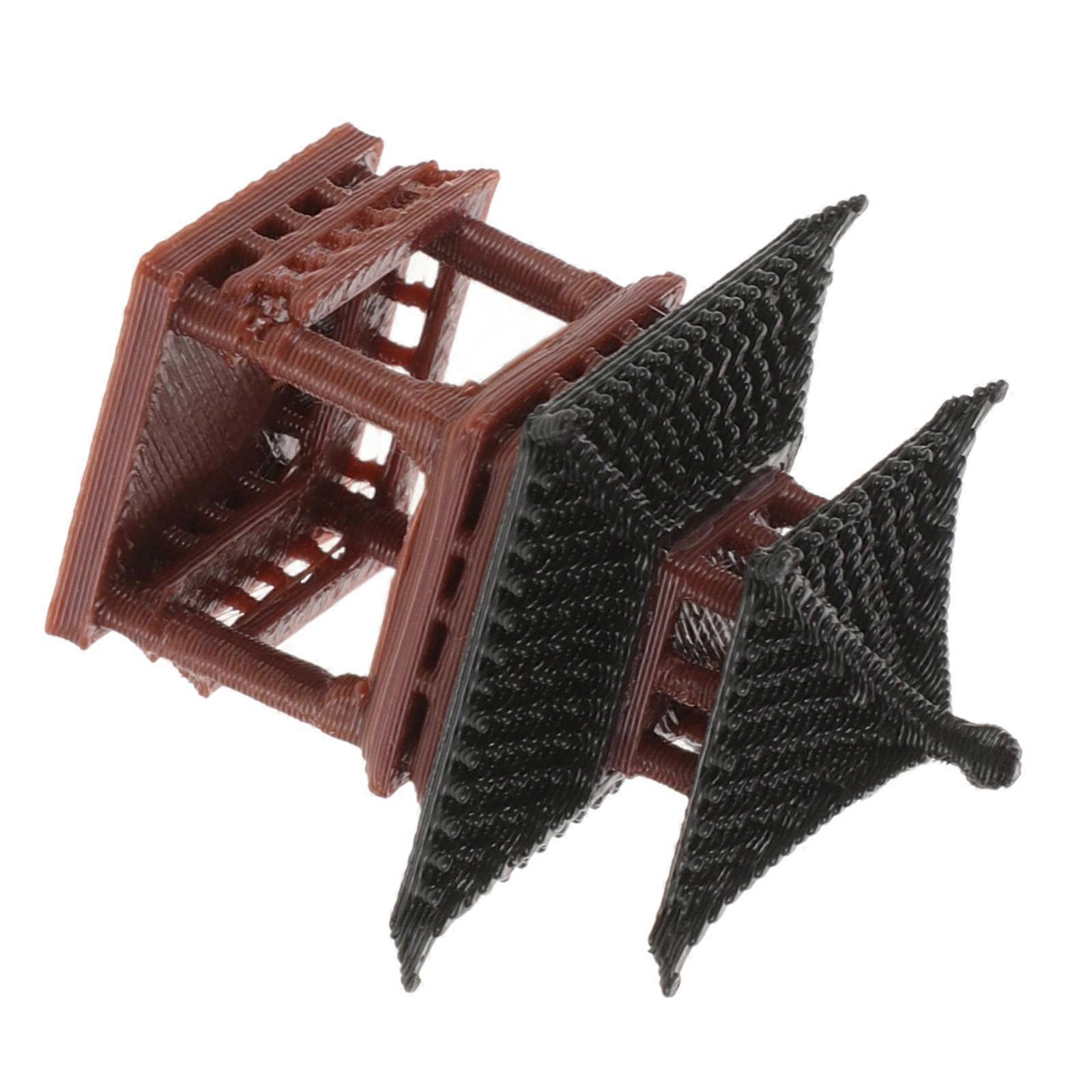 Plastic Pavilion Statue for Fish Tank Decoration 4Pcs Set