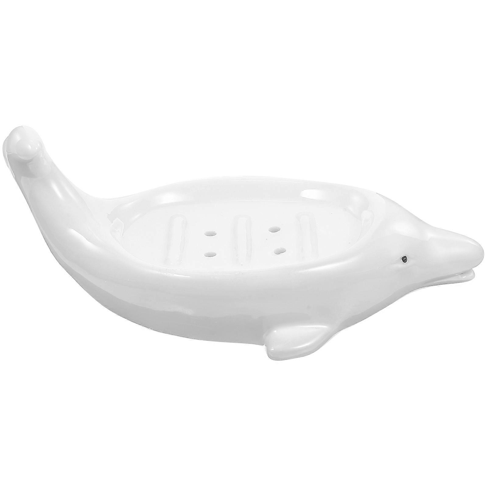 Animal Soap Holder for Home Ceramic Material with Drainage 2Pcs Set