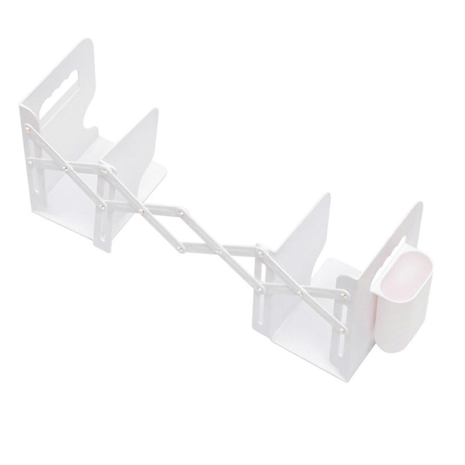 Adjustable Bookend Multifunctional Space Saving Expandable Book Ends Holder with Pen Container for Home Study 2025