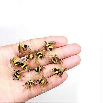 2025 LOT 10 Foam Bumble Bee Nymph Trout Flies Fly fishing