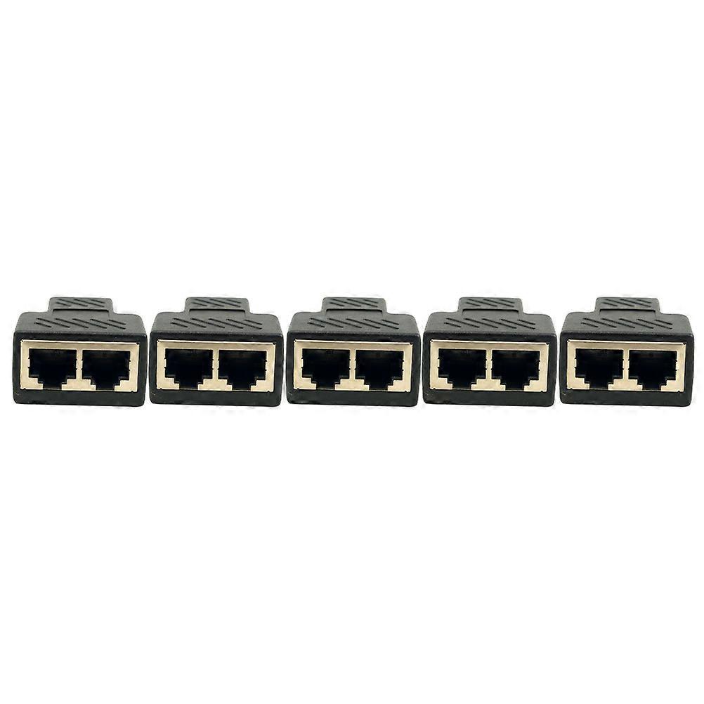 Network Three-Way Splitter Connectors for Ethernet Adapter Use 5Pcs