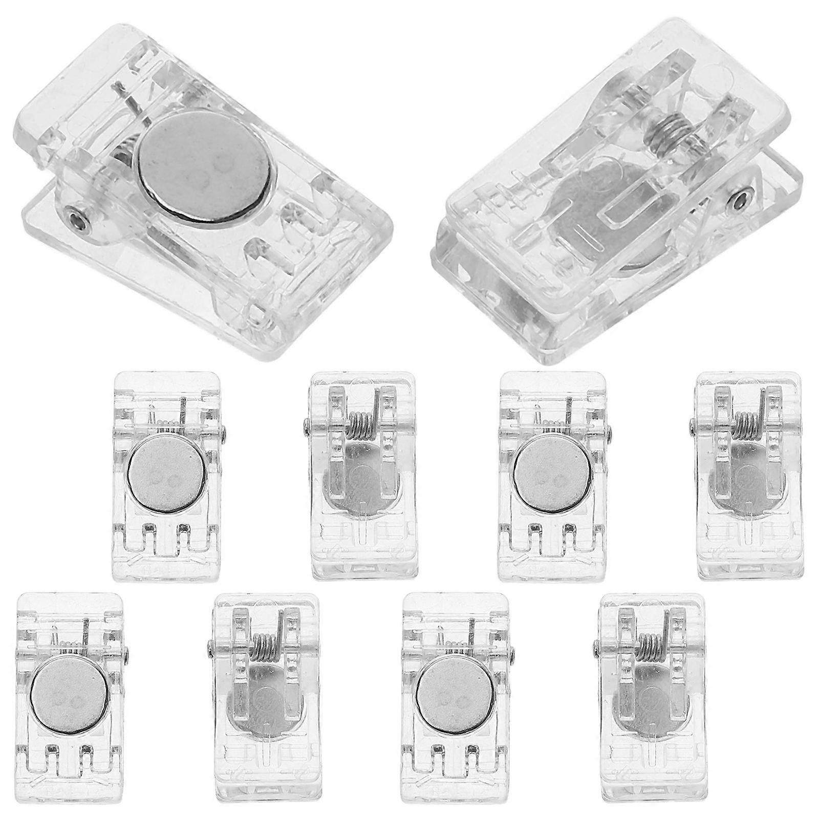 Magnetic Clips 20Pcs Clipping ID Card Badge Holders Portable Use Meeting