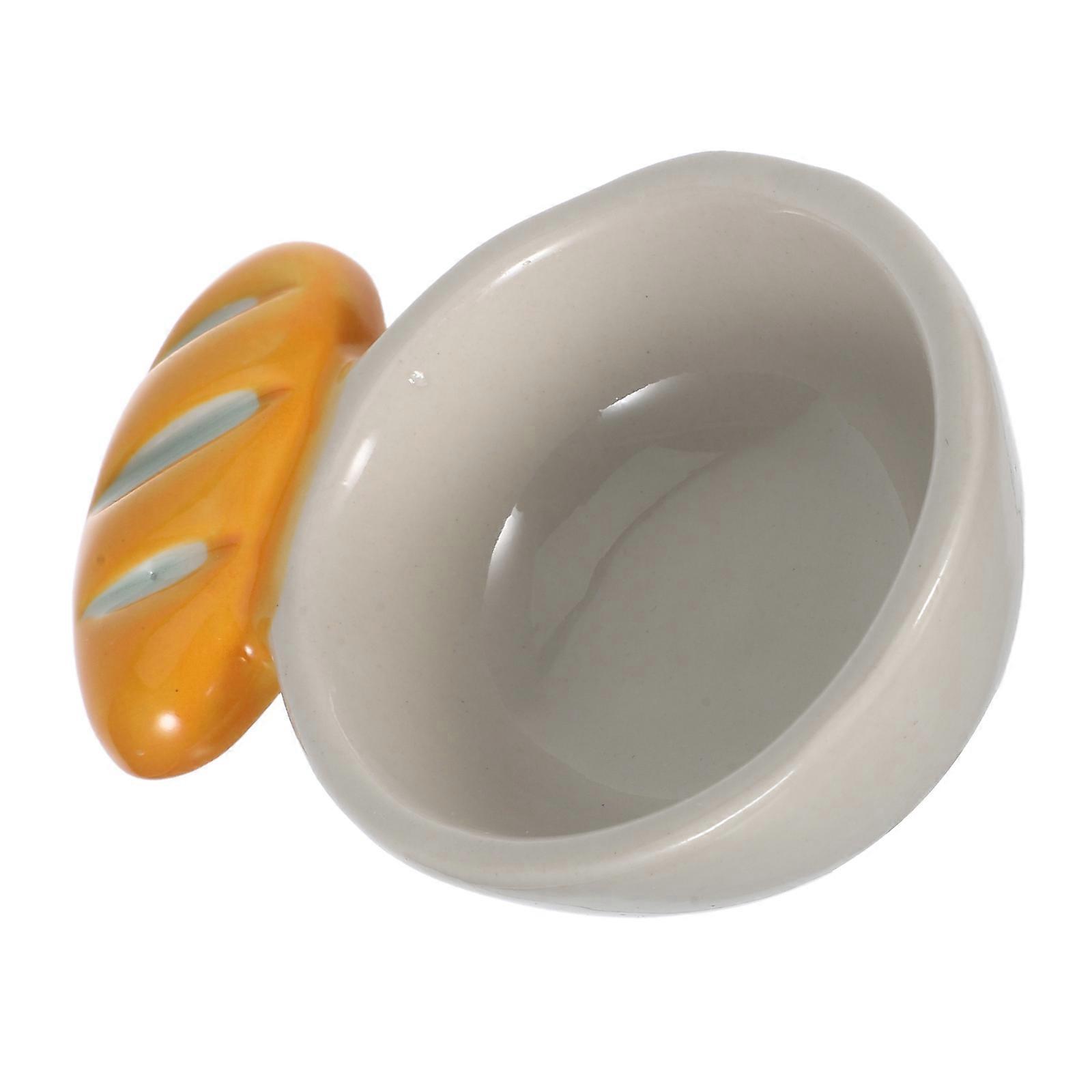 Small Ceramic Dipping Plate Perfect For Home Decor And Meals With Square Shape And Material 1Set