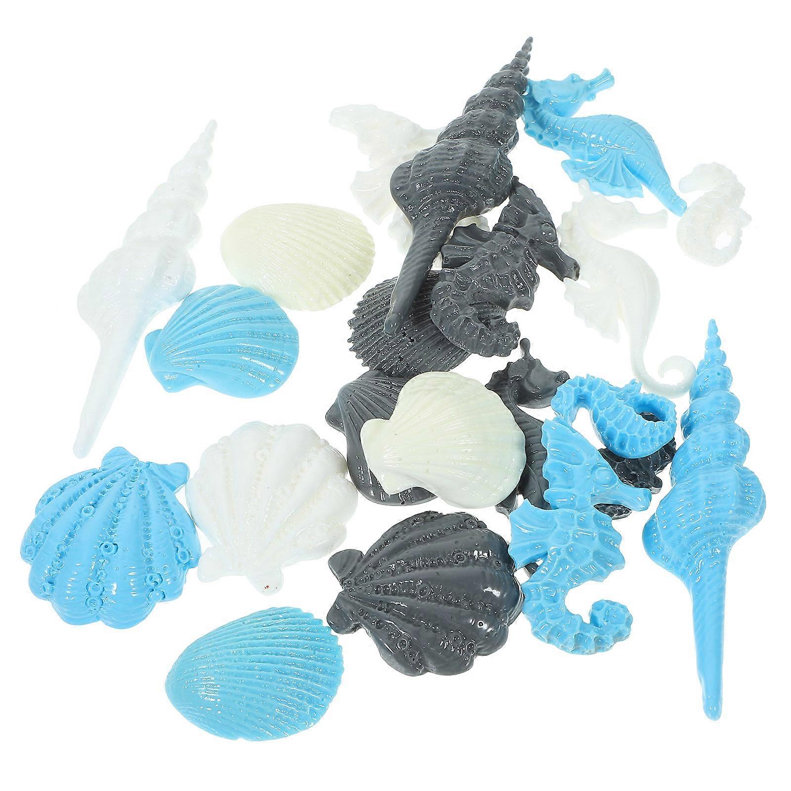 Ocean Resin Charm Beach Design Phone Case Decorative Charms for DIY 21Pcs