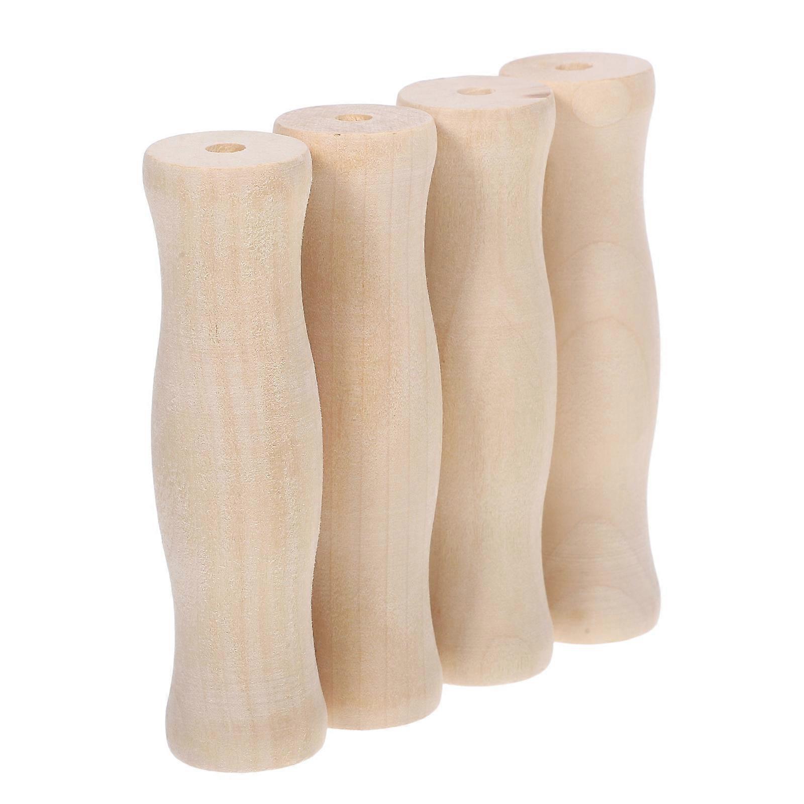 Outdoor Cooking Tool Wooden Handle Replacement for Bbq Tools 8Pcs