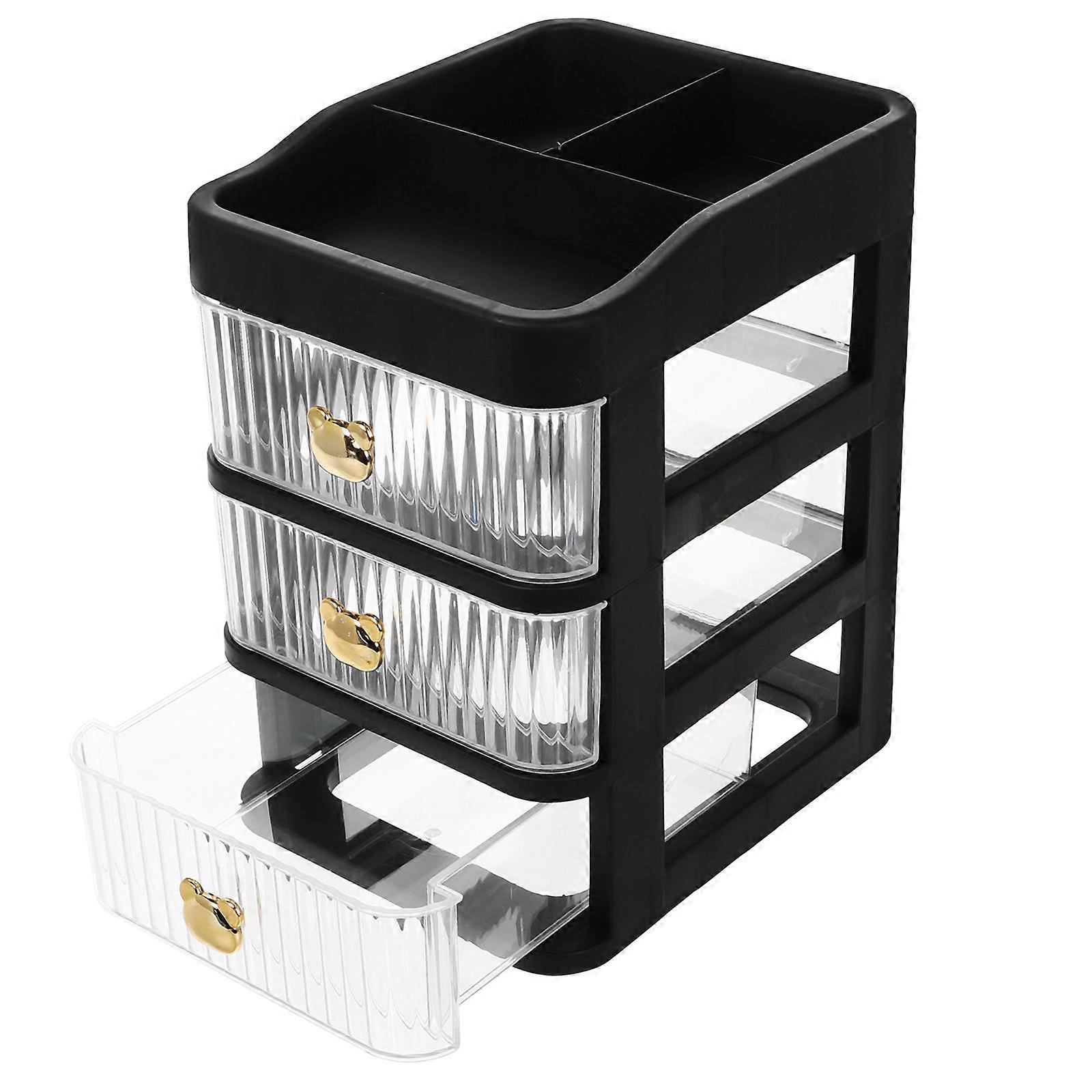 Drawer Storage Organizer Plastic Desktop Container for Craft Supplies 3Pcs