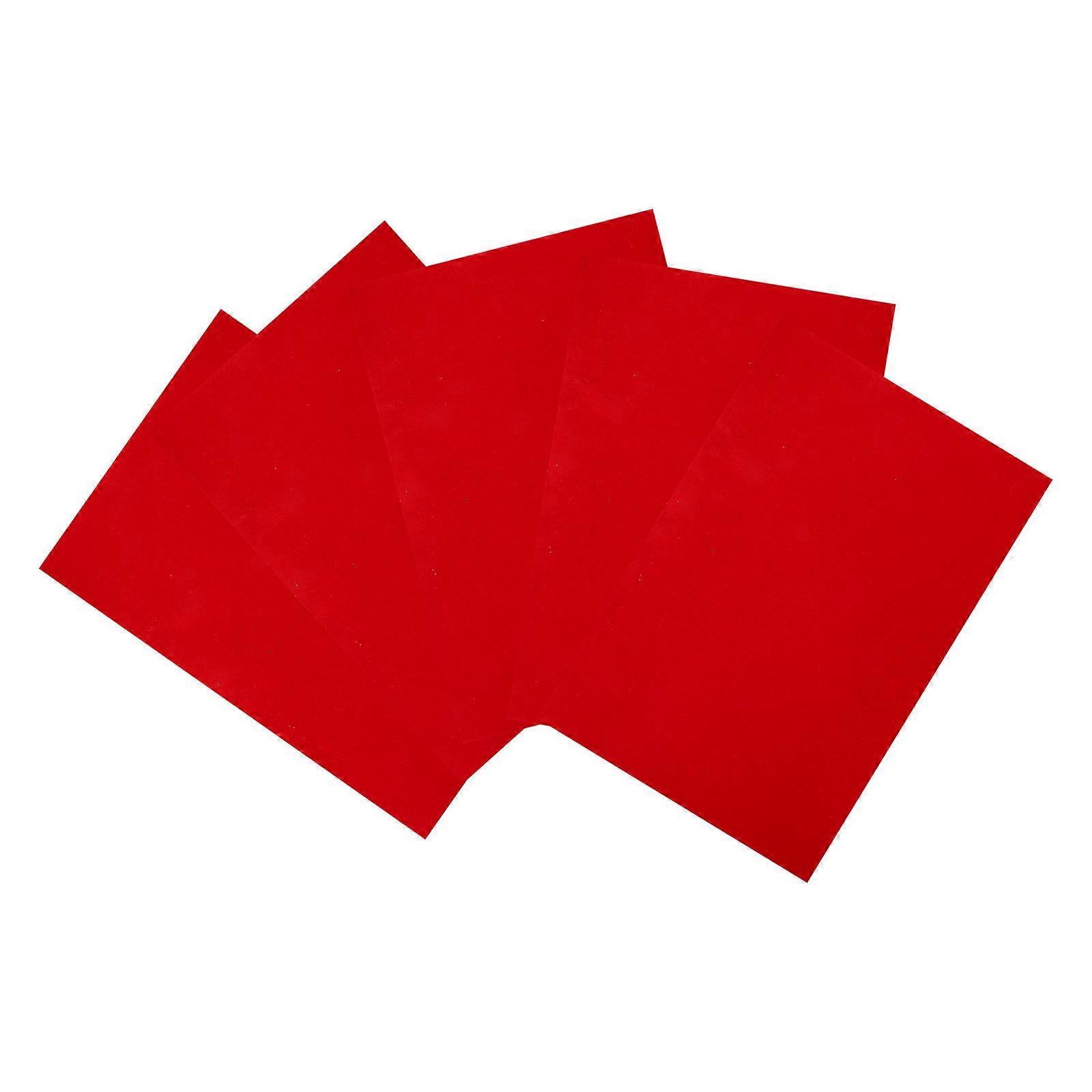 Red Felt Drawer Liner for Jewelry Gift Box with 10 Self Adhesive Sheets
