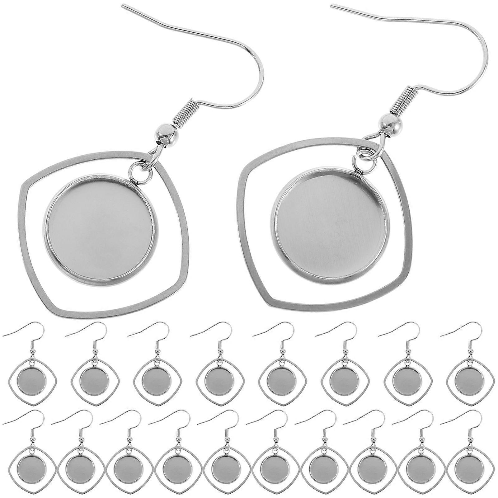 Durable Earring Bezel Base for Crafting DIY with 100Pcs Set