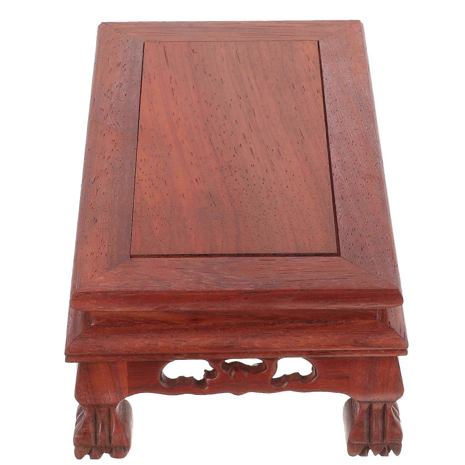 Wooden Planter Riser for Vase Display Stand 4Pcs Vintage Flower Vase Base