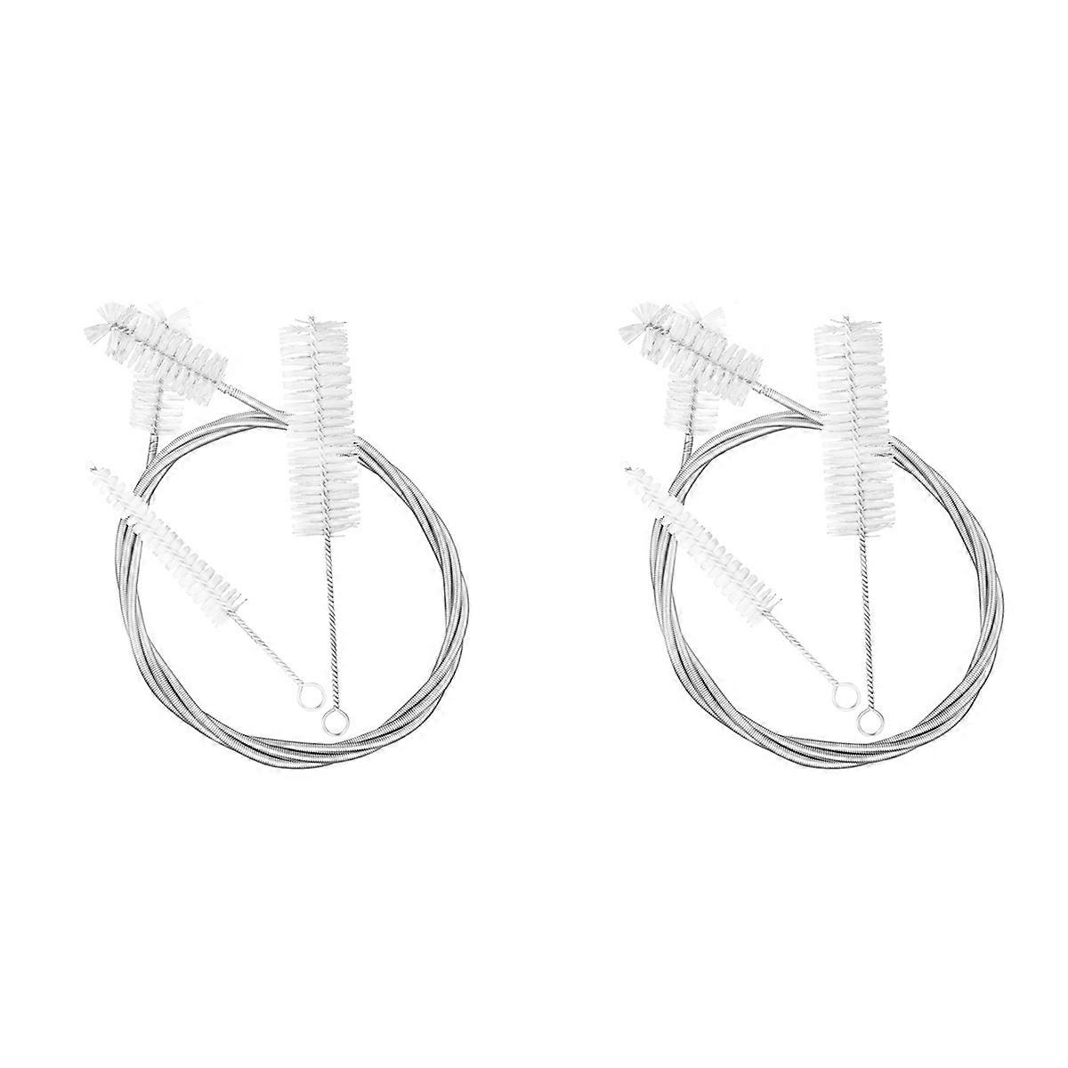 3 pcs cor français trombone trompette nettoyage ensemble brosse de nettoyage