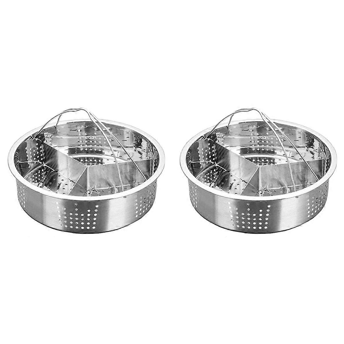  Separator Set Stainless Steel Grid Basket Divider for Cooking