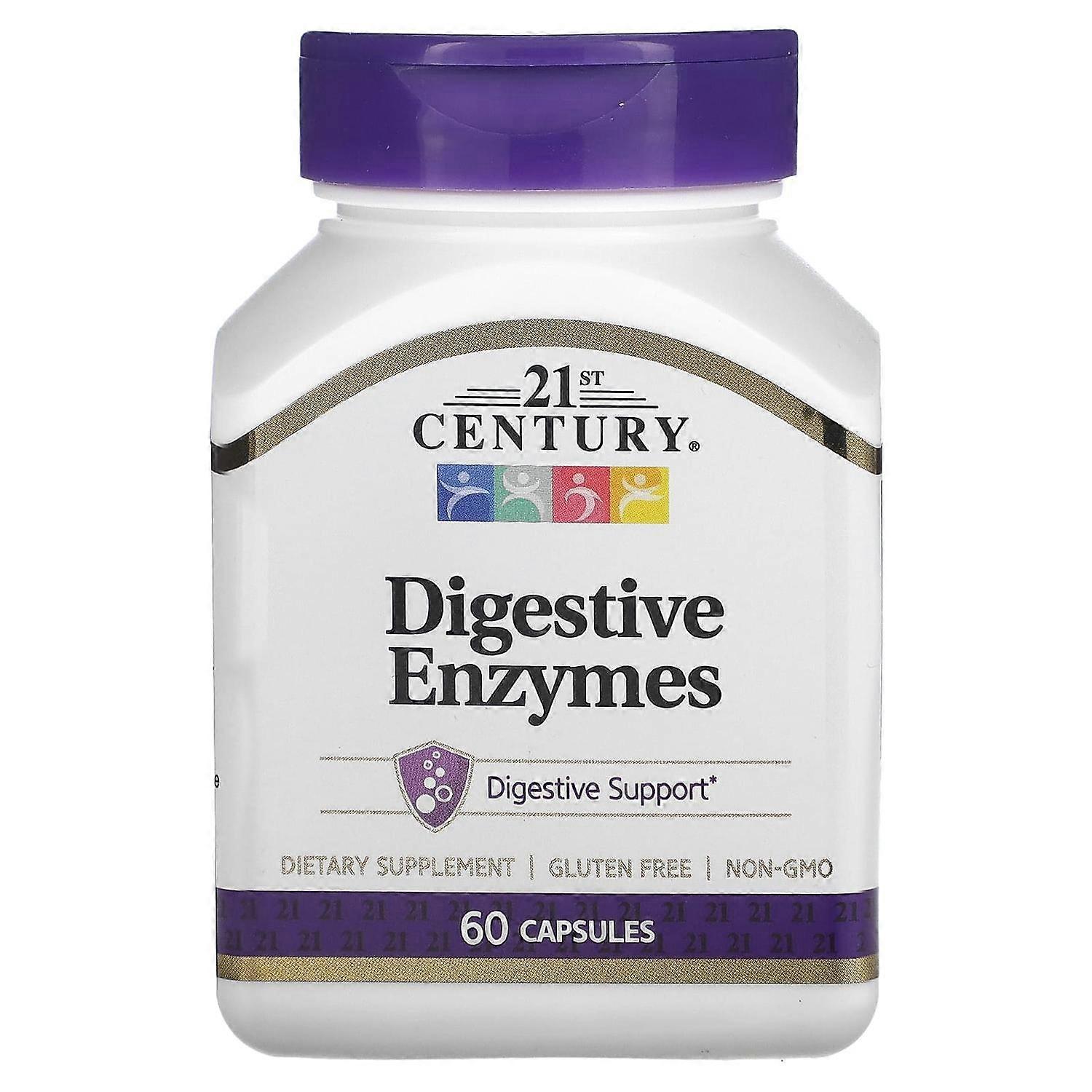 21st Century, Digestive Enzymes, 60 Capsules
