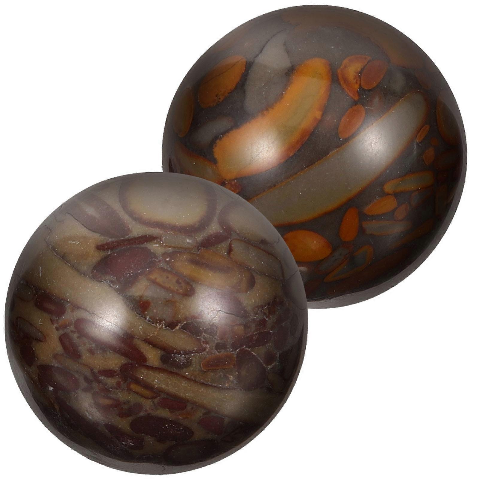 Hand Massage Balls for Massage 8Pcs Durable Light Brown Set