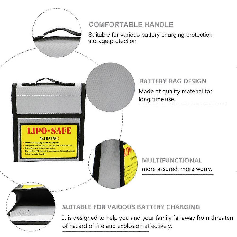 Explosion-Proof Bag Pouch for Fireproof Protection 2Pcs