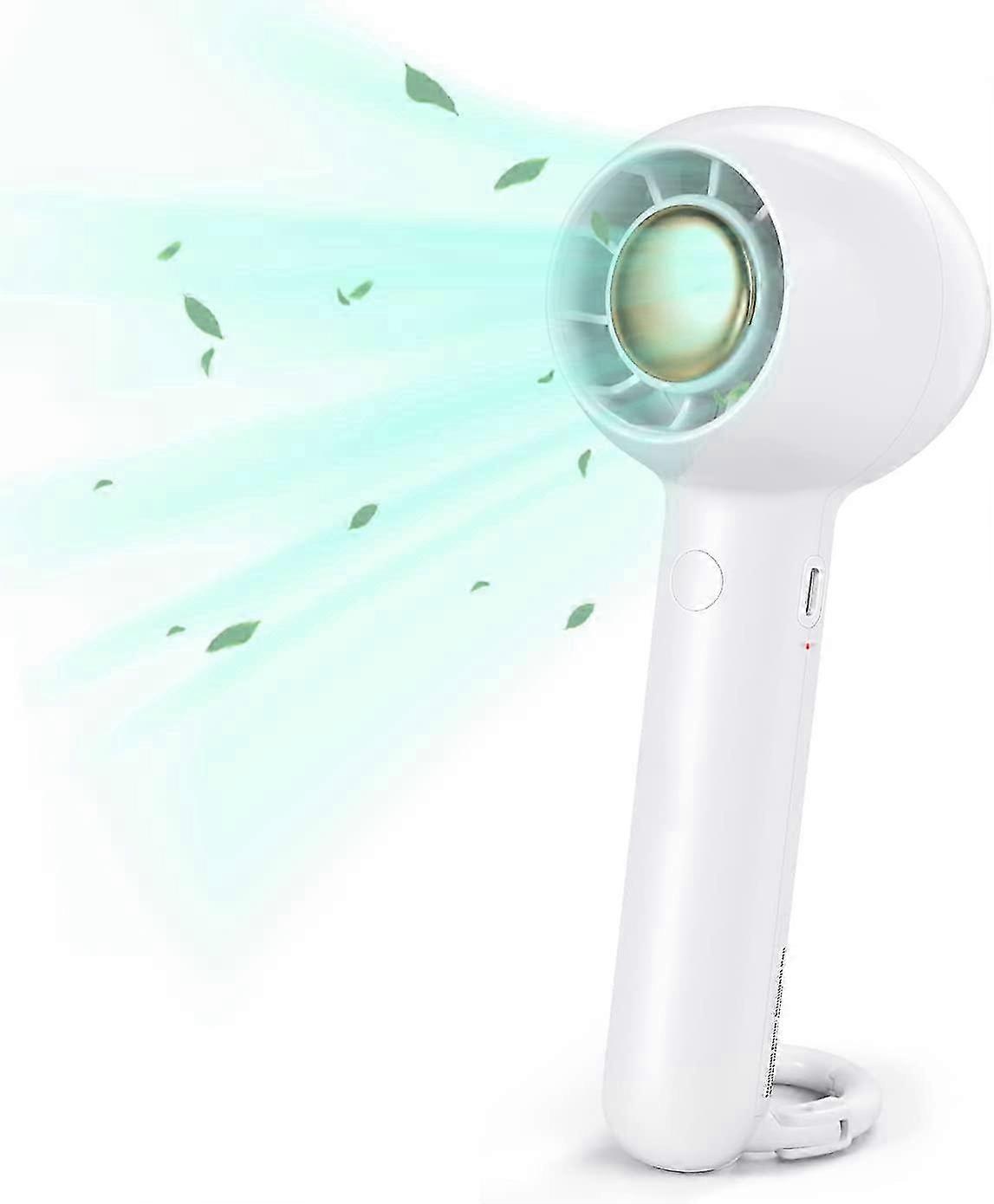 Portable USB Rechargeable Handheld Fan, 2-Speed Mini Desk Fan for Personal Use