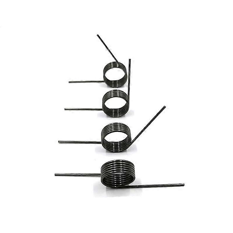 VShaped Torsion Spring, 0.6mm Wire Diameter, 5.4mm Length, 9Lap, 60/90/120/180 Degree Angles, Pack of 10