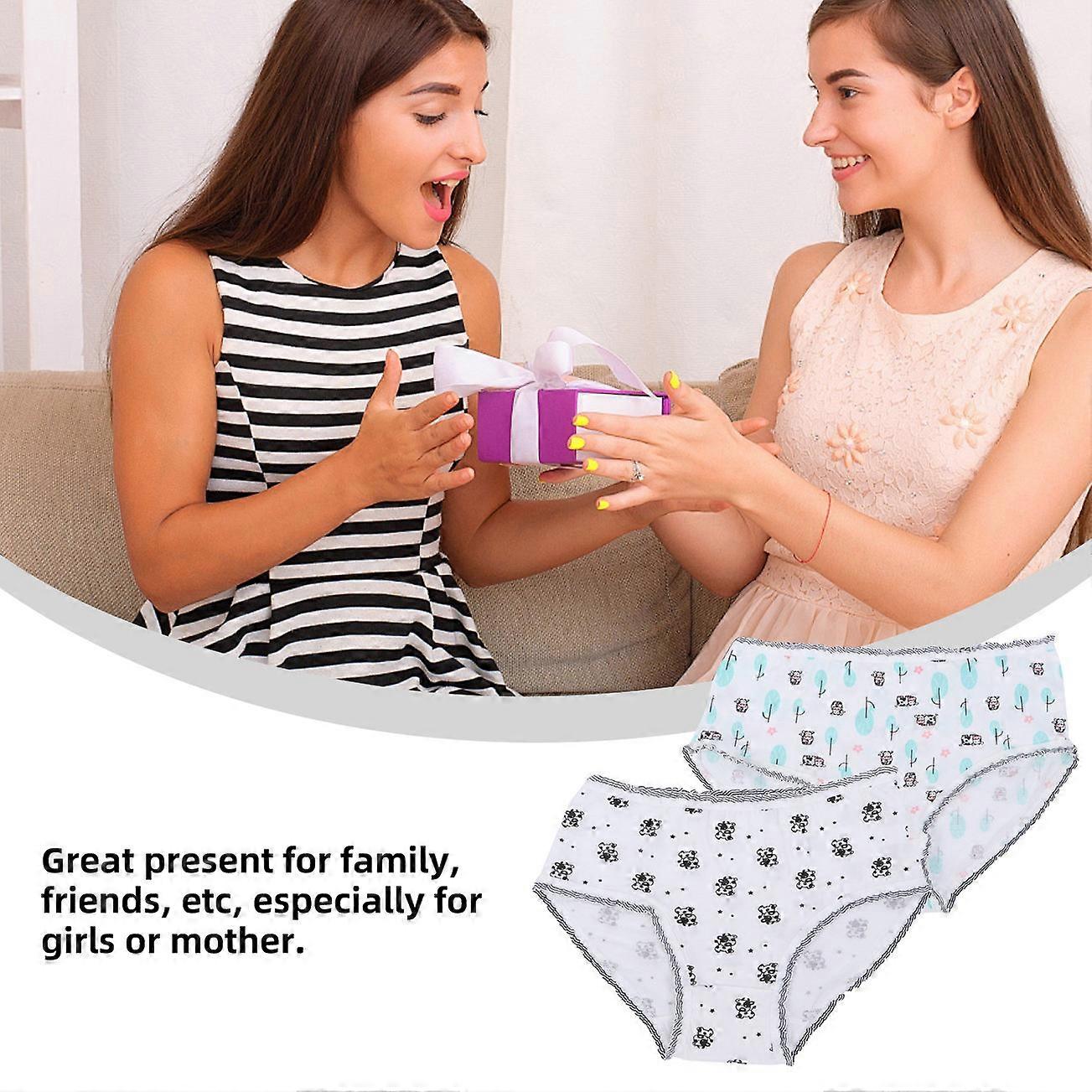 Assorted Briefs for Daily Wearing 2Pcs Girl Comfortable Underwear
