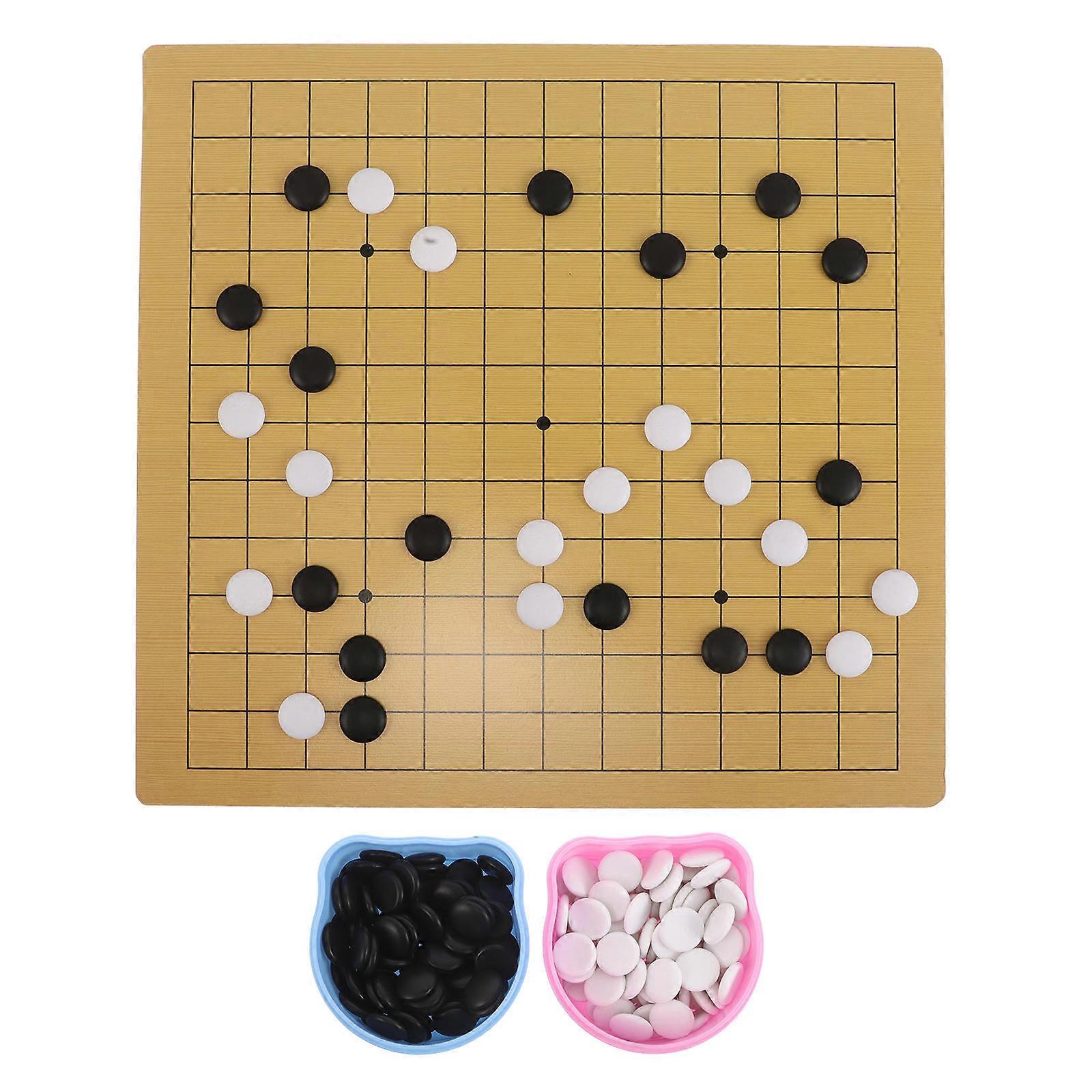 Educational Gameplay Go Game Set For Kids Dual-Sided Board Strategy Development Lightweight Chess Kit 1 Set