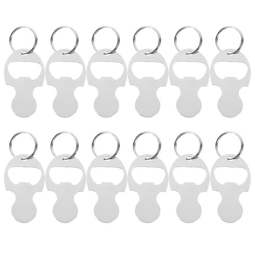 12pcs Practical Shopping Trolley Key Chain Token Small Cart Token Portable Trolley Removers