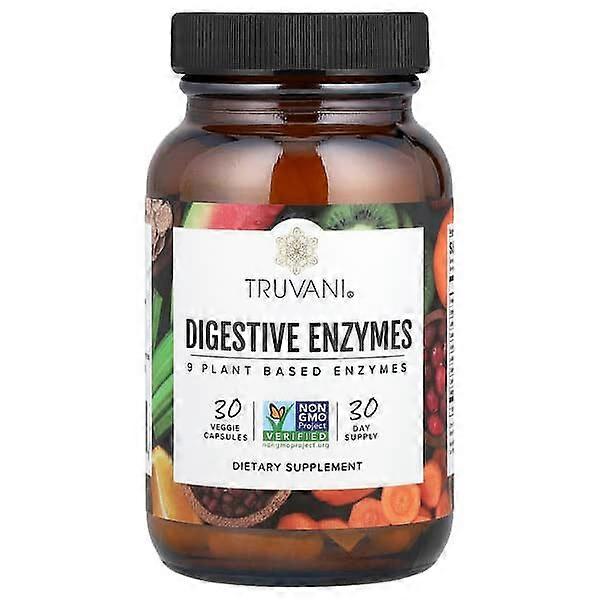 Truvani, Digestive Enzymes, 30 Veggie Capsules