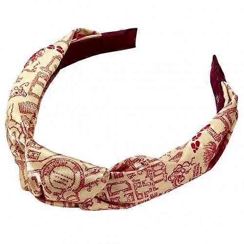 Harry Potter Marauders Map Knotted Headband