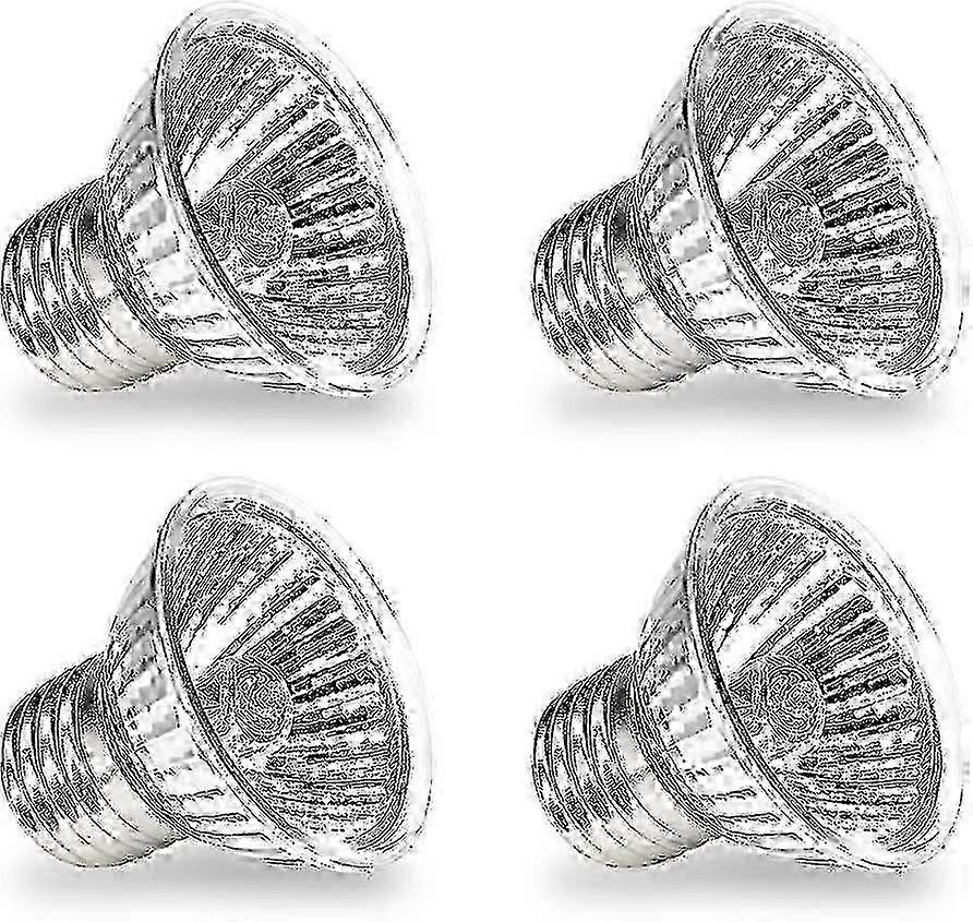 2025 Tortoise Heat Lamp Bulb,uva Uvb E27 Reptile Heater Bulb Lamp For Reptile Aquarium Full Spectrum Halogen Bulb 4pcs (50w)