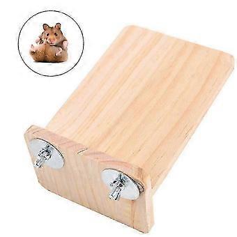 Houten hamster speelgoed springplank voor kleine huisdieren