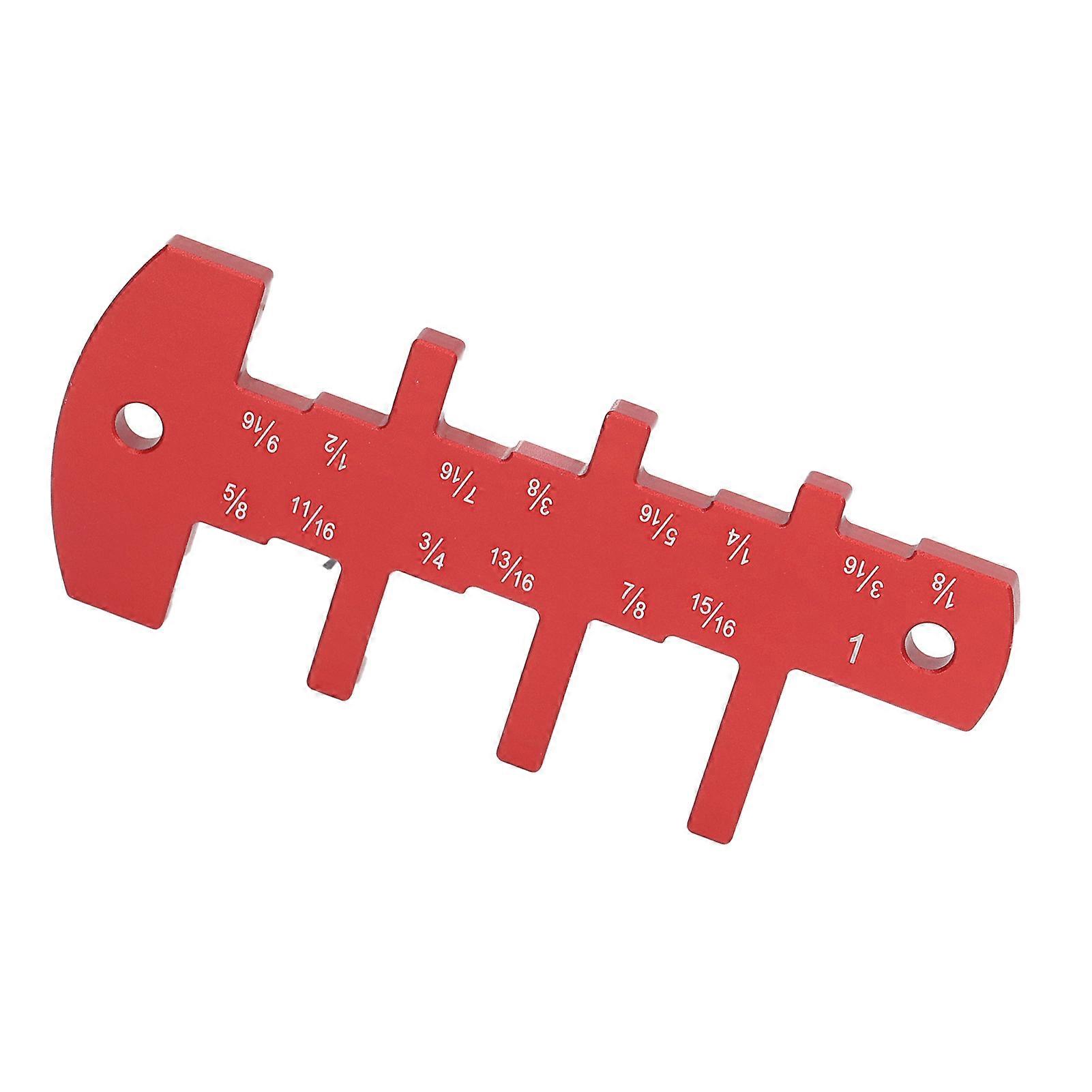 Step Depth Gauge for Table Saw Router Imperial Aluminum Alloy Blade Height Set Up Woodworking Tool 