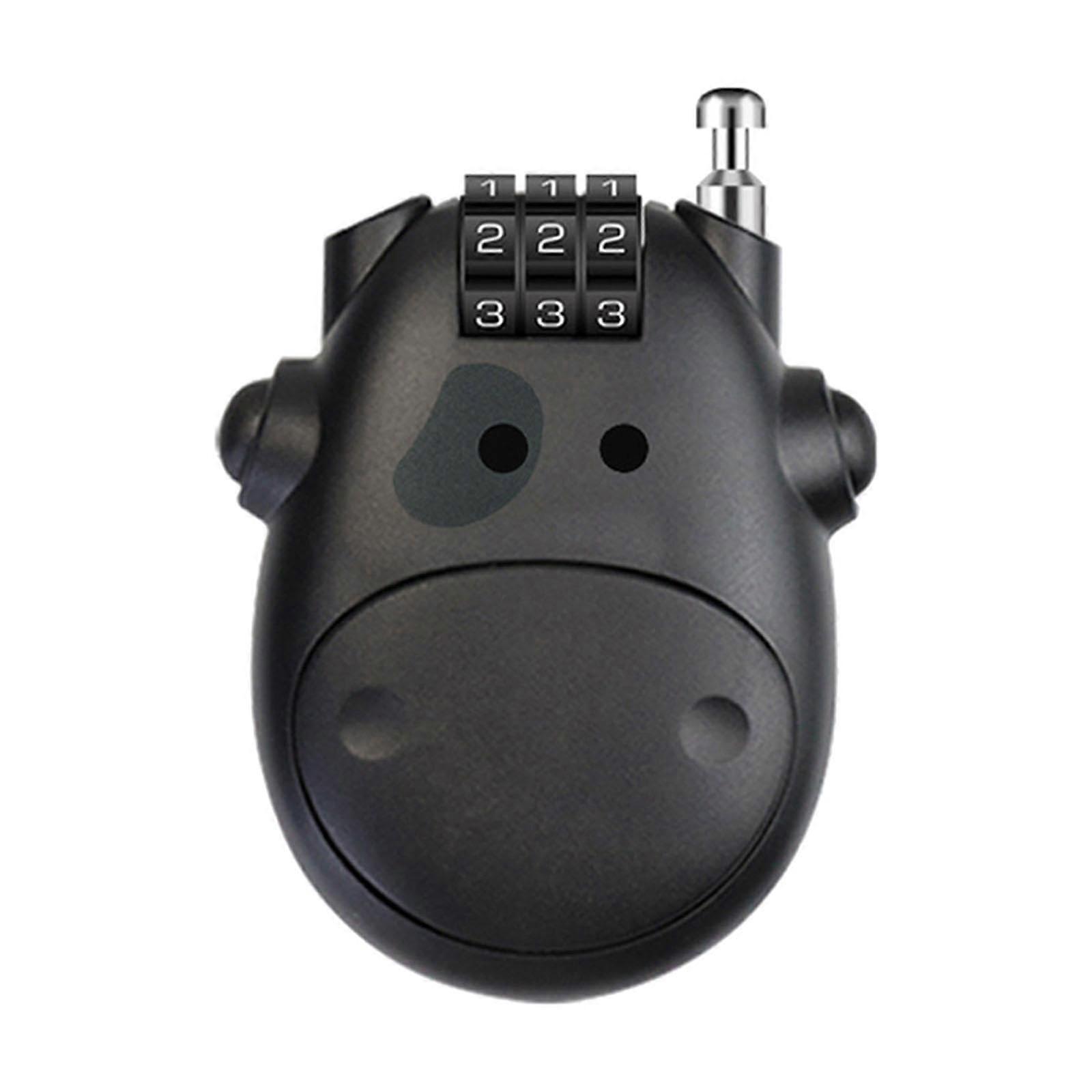 Cable Lock AntiTheft With Steel Cable, 3Dial Combination Lock For Bike, Cycling, Traveling