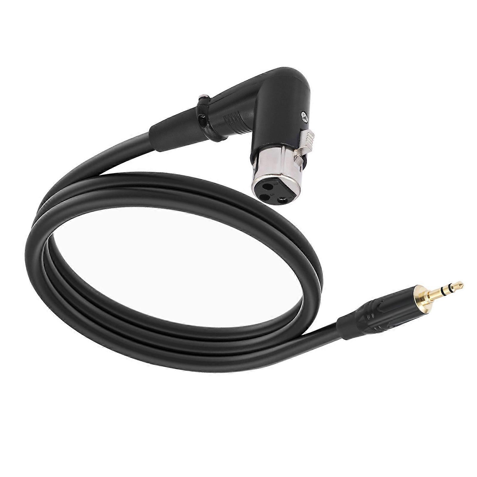 Travel 3.5mm TRS to 3Pin Microphone Cable for Space Saving Connection in Tight Studio Environment 30cm to 3.0m Multicolor