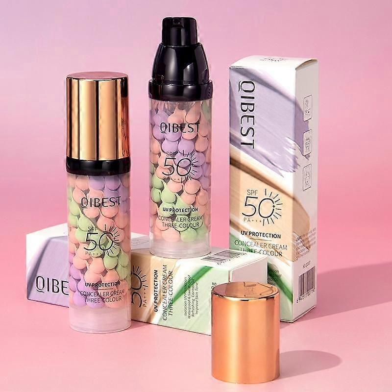 Three Color Isolation Cream, Protective Skincare, Concealer, Even Skin Tone, Makeup Primer, Daily Use, Natural Finish