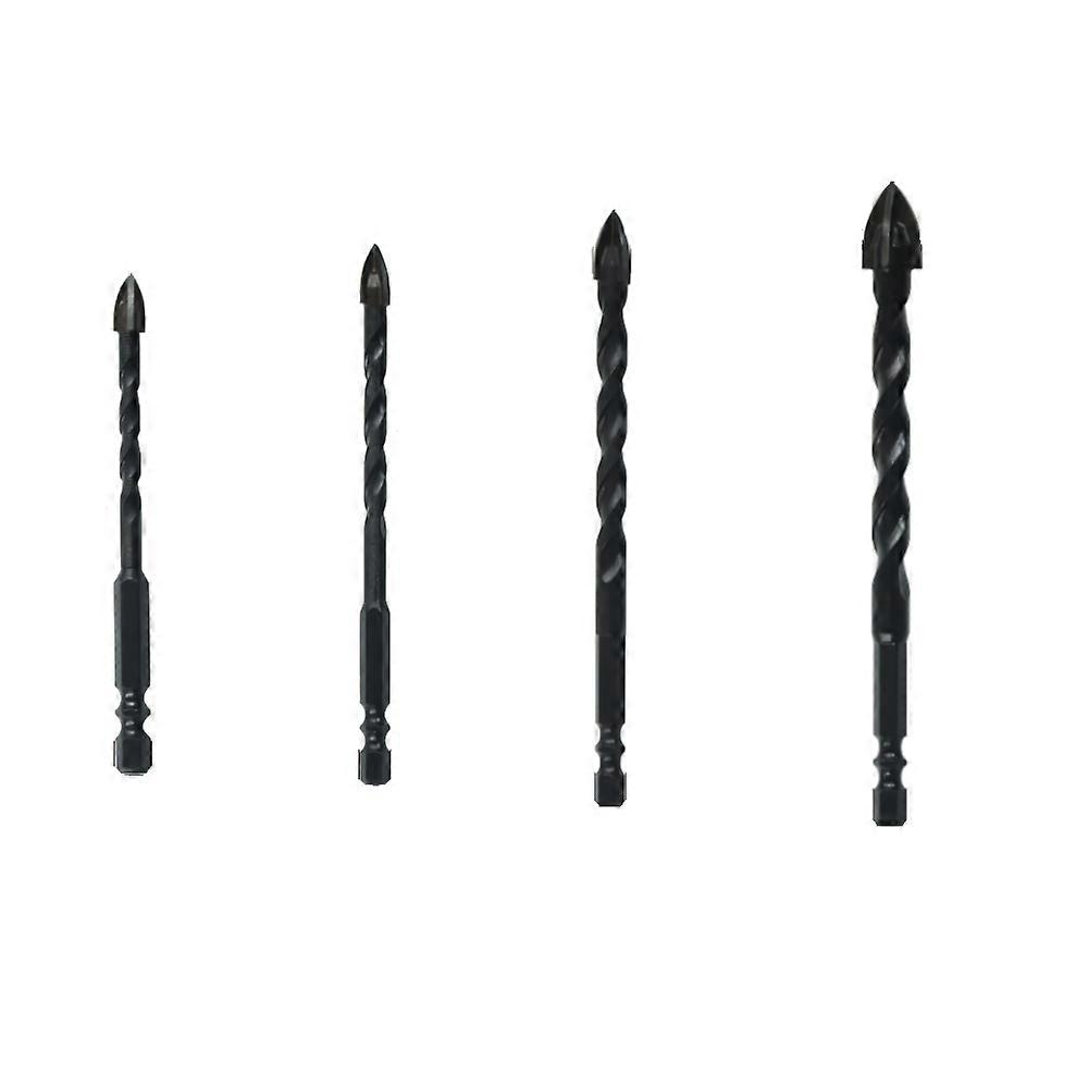 4Pcs Hex Shank Tile Drill Bit Set For Glass And Ceramic Drill Bits