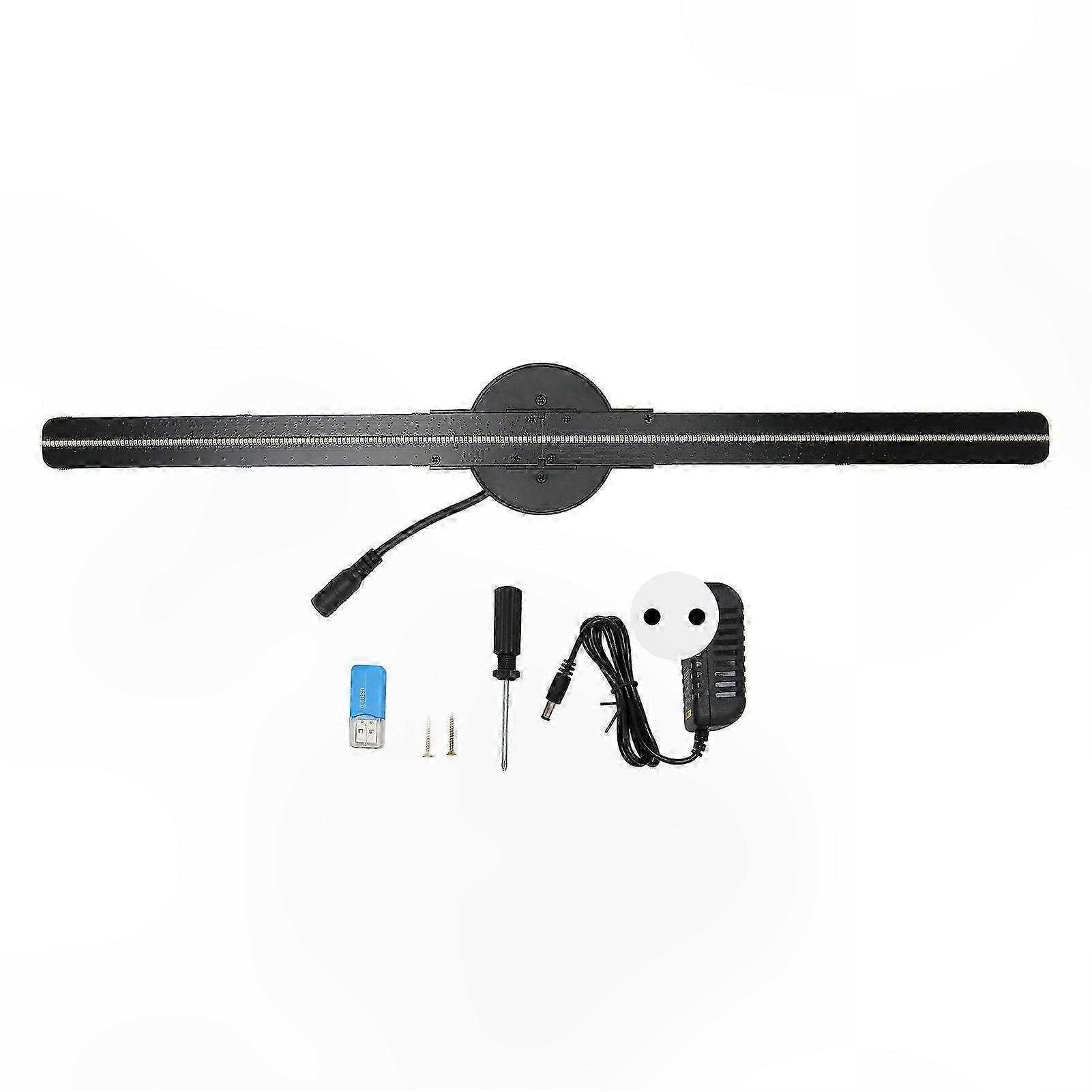 3D Holographic Display Fan with 224 LED Beads WiFi Connectivity for Advertising Use EU Plug Compatible