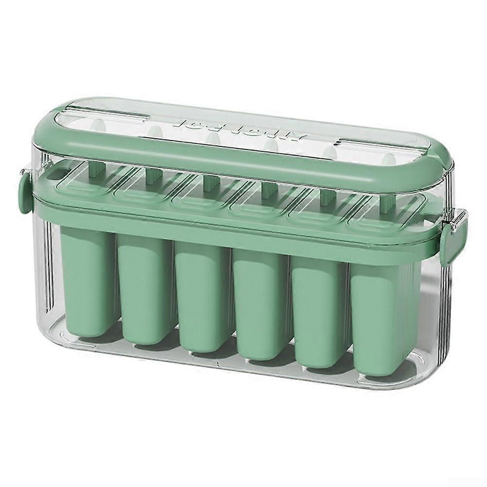 Reusable Popsicle Molds For Homemade Ice Cream Portable Green
