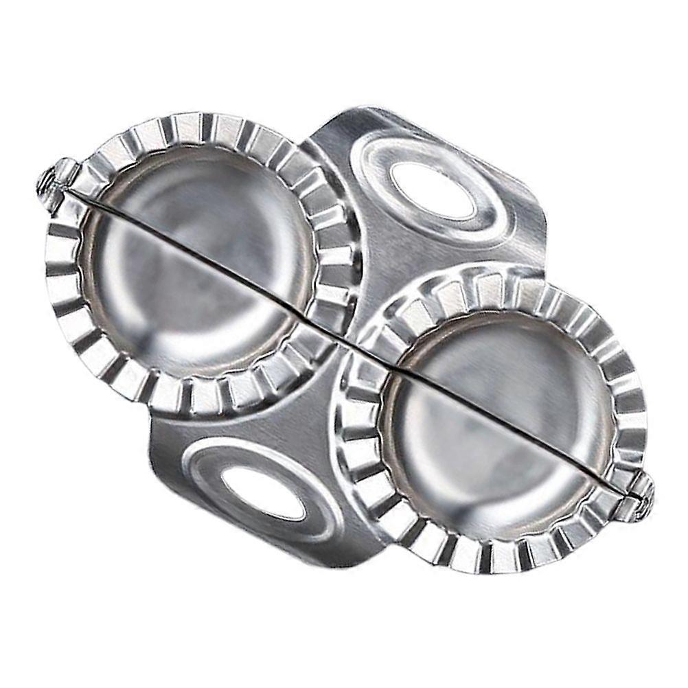 Durable Dumpling Mold Dumpling Making Tool Stainless Steel Dumpling Maker for Home Kitchen Restaurant (Silver)