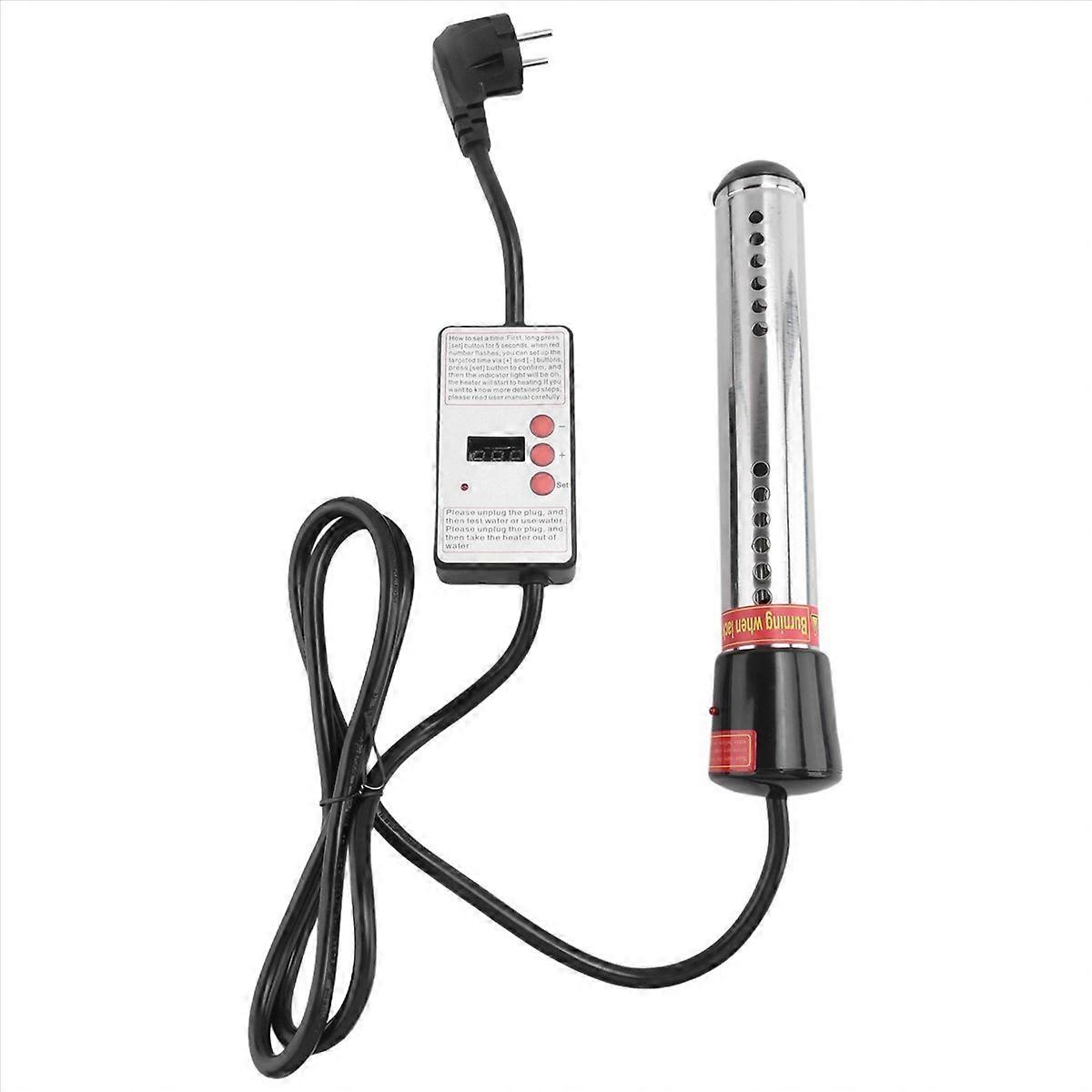 2500W Electric Heater Boiler Water Heating Elements EU Plug Black