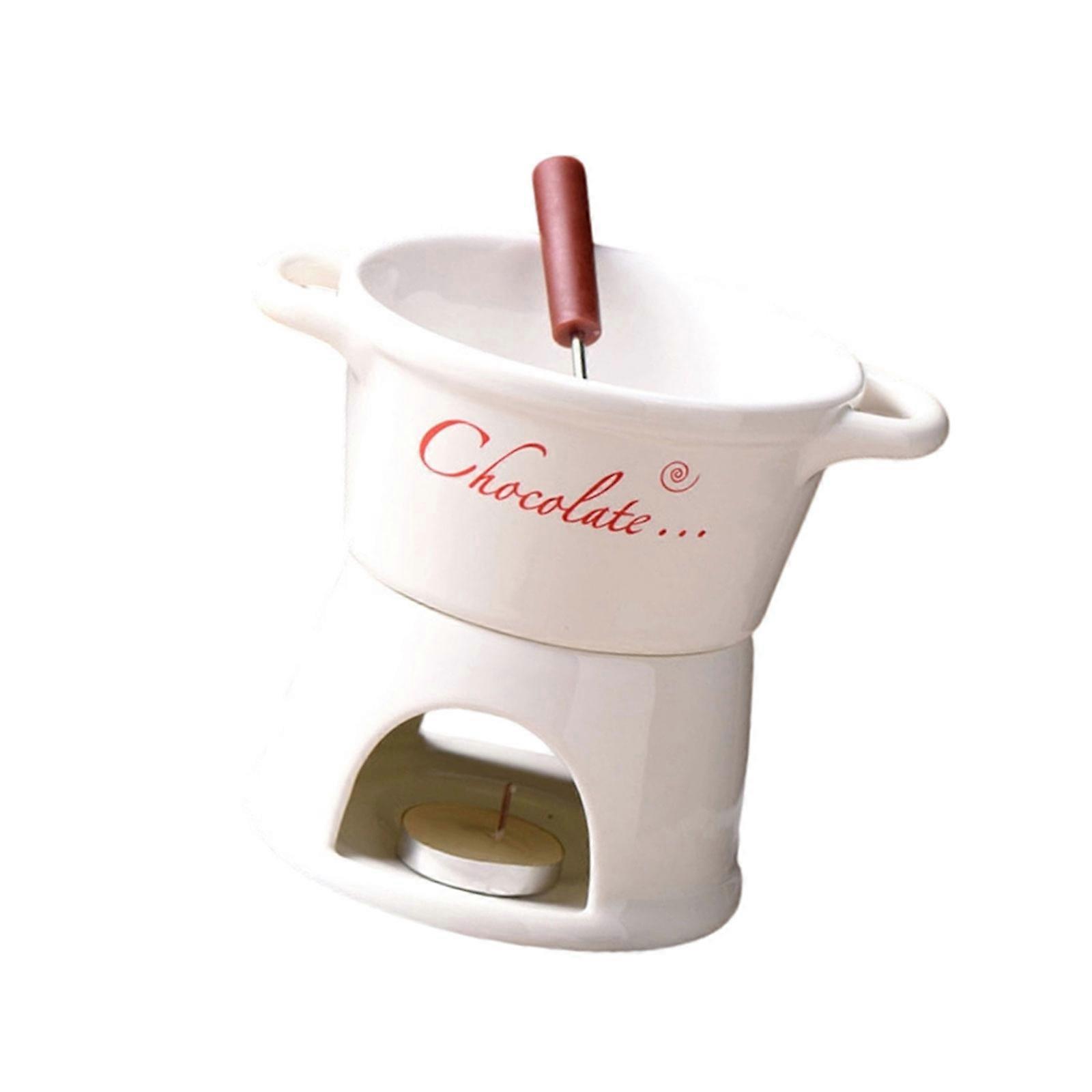 Ceramic Dipping Bowl With Even Heat Distribution For Chocolate Caramel Melting Suitable For Social Event Multicolor