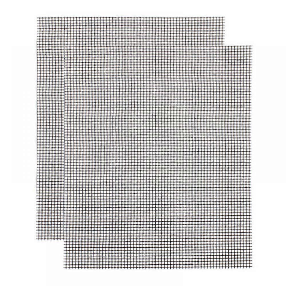 Prettyui Non Stick Barbecue Net Reusable High Temperature Resistant Barbecue Pad (15.7*13 Inch) 2pcs