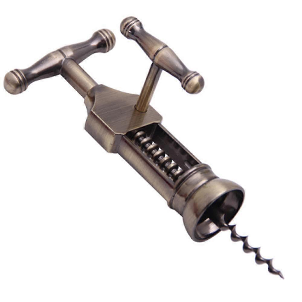 Red Wine Corkscrew with Gift Box, Retro Zinc Alloy Bottle Opener for Home Bar and Wine Lovers