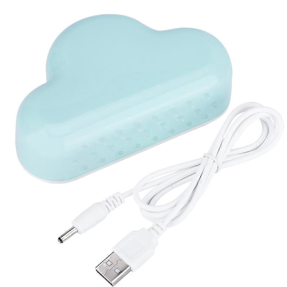 Cloud shaped Magnetic Clock Alarm Digital Temperature Snooze Calendar Voice Activation Blue